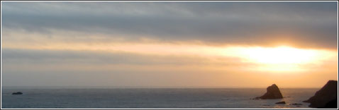 A Northern California sunset.