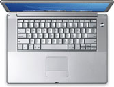 The new 15-inch aluminum PowerBook G4.