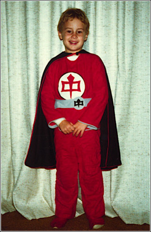 The author in one of his excellent Halloween costumes.