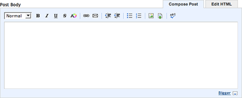 TypePad’s new rich text editor.